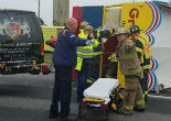 Image of A passenger wagon pulled by a van wounded 22 people during a Delaware wedding (Delaware State Police).
